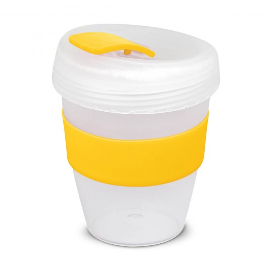 White Yellow Frosted Forrest Eco Cups
